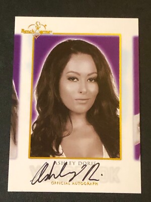 2017 Benchwarmer ASHLEY DORIS Hot 🍎 Teacher YEARBOOK Black Auto PLAYBOY