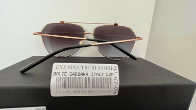 Dolce&Gabbana DG2190 Aviator Purple Sunglasses 59MM $450 #20 | eBay