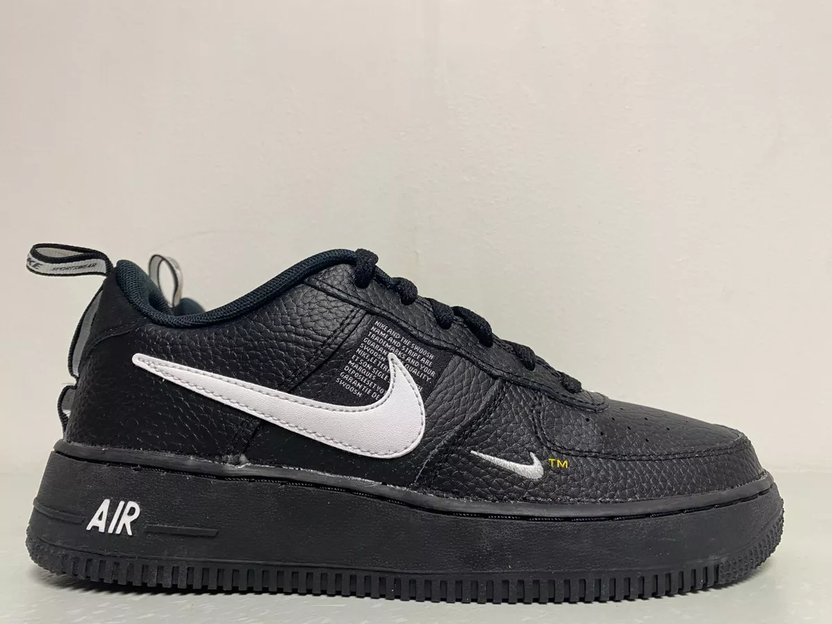 Nike Air Force 1 LV8 Utility Kids Black/White AR1708-001 (Size