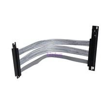 30CM 90 Degree PCIE 4.0 Extension Cable 16x Shielded High Speed GPU Riser Cable