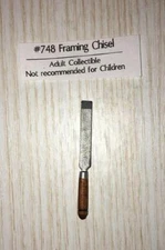 MINIATURE DOLLHOUSE 1:12 SCALE FRAMING CHISEL - SIR THOMAS THUMB - 748