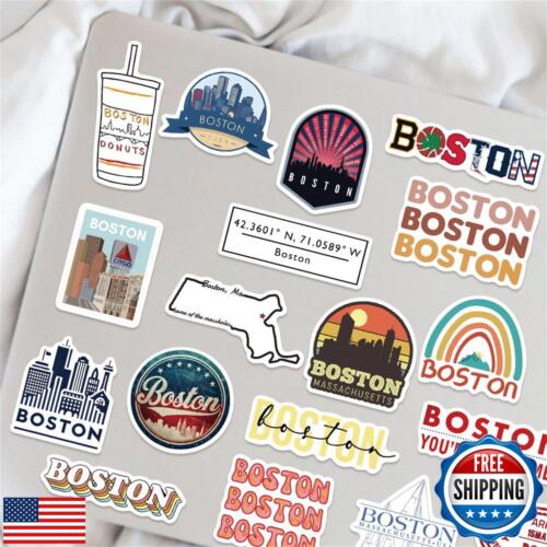 50 Stck. Boston Aufkleber Pack, US State Aesthetic Vinyl Wasserdicht Sticker Decal - Bild 2 von 5