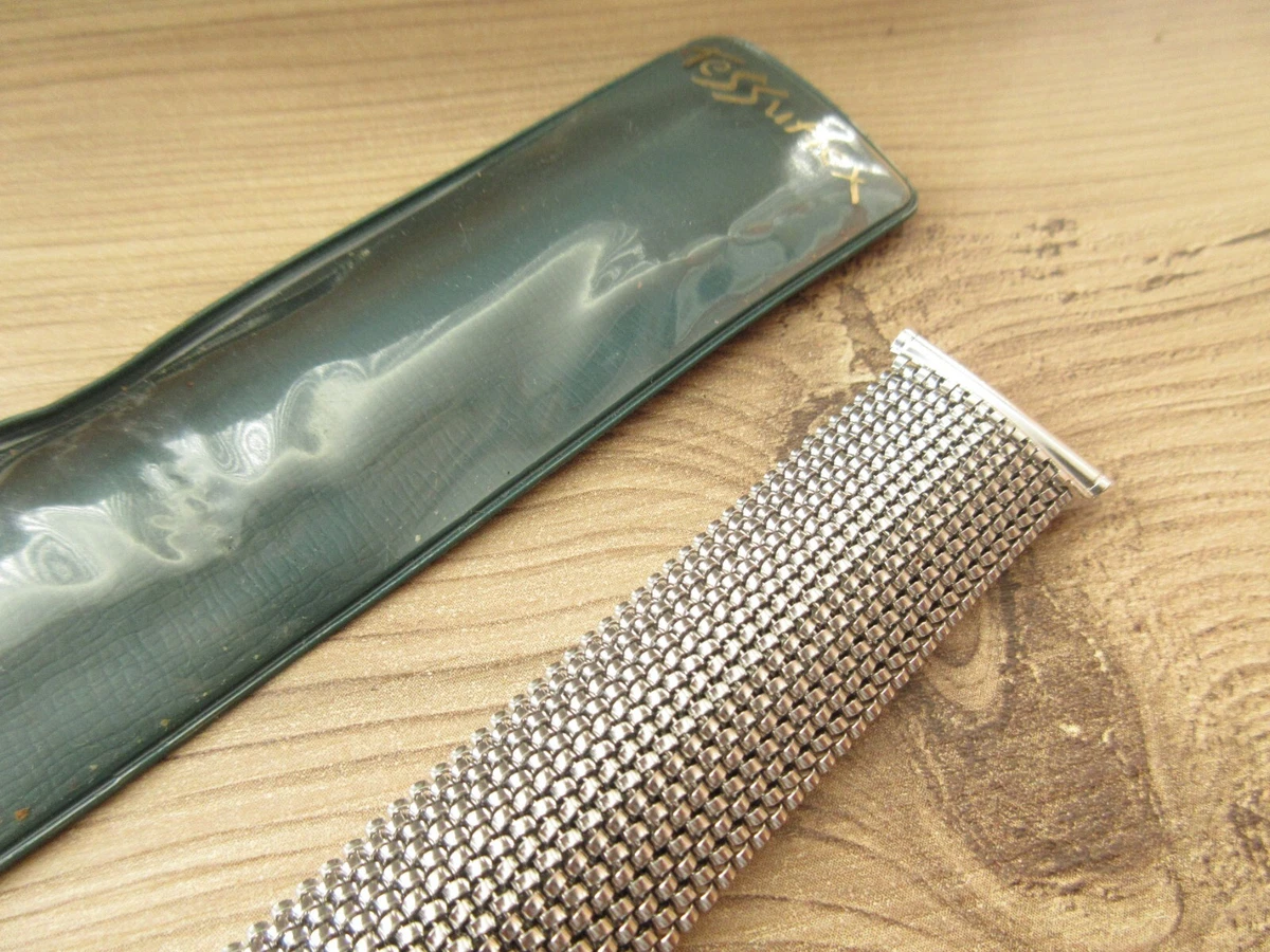 Vintage Tessuflex Italian Expanding Stainless Steel Mesh 22mm