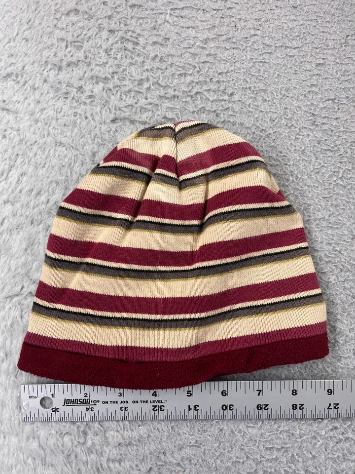San Francisco 49ers Gorro Toque Mujer Talla Única Rosa Rojo Tejido Rayas Algodón NFL Foto 3 de 4