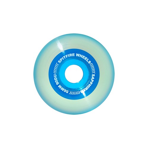 Spitfire Skateboard Wheels 56mm Sapphire 90A Blue Soft and Fast with F4 Core - Picture 2 of 3