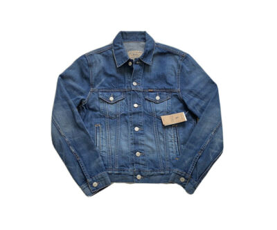 Polo Ralph Lauren Alpine Racing Ski Bear Trucker Denim Jean Jacket