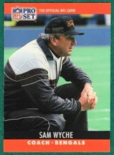 Sam Wyche - 1990 Pro Set #68 - Cincinnati Bengals Football Card