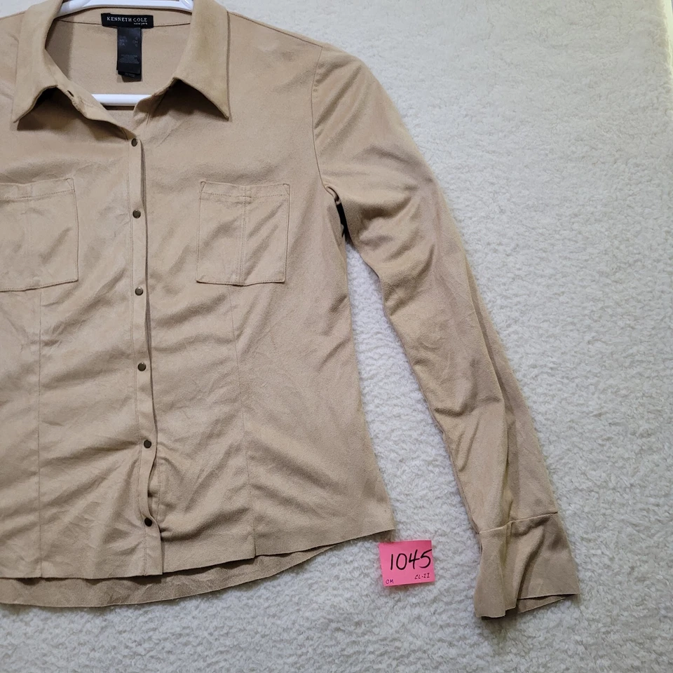 Kenneth Cole New York Long Sleeve Snap Up Shirt Size S Dry Clean Pre-owned - Image 4 of 4