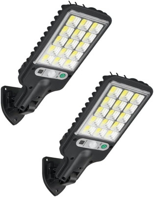 2 Pack Solar Lights for Outdoor Use with Motion Sensor, 108COB LED Solar Spotlig