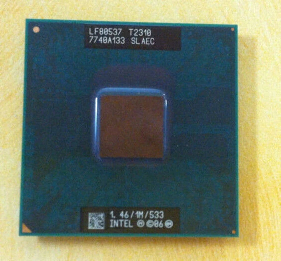 Intel Dual Core Yonah T2310 SLAEC Socket P CPU 1.46Ghz 533Mhz 1M LF80537GE0201M- - Image 2 of 3