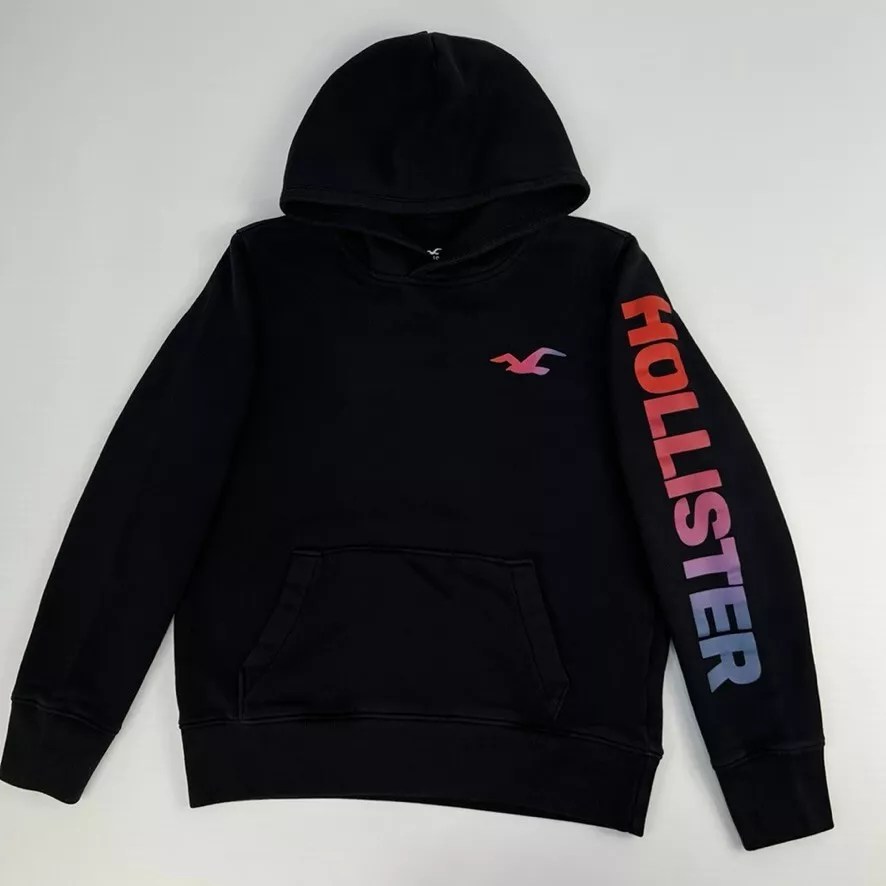 Hollister Hoodie Womens Extra Small Long Sleeve Sweatshirt Kangaroo Pockets  Logo