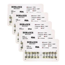 Dental orthodontic mental bracket brace standard roth slot 022 345hooks 10 kits