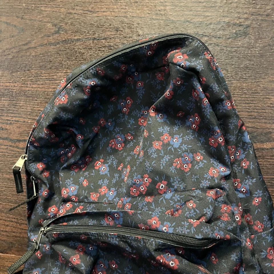 Mochila Vans Off The Wall Classic Realm para mujer negra floral correa ajustable Foto 3 de 4