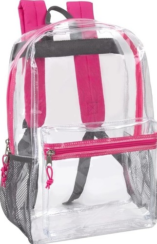 Clear Backpack Heavy Duty of Bookbag for Women Men 16" Transparent Large Back - Picture 11 of 13