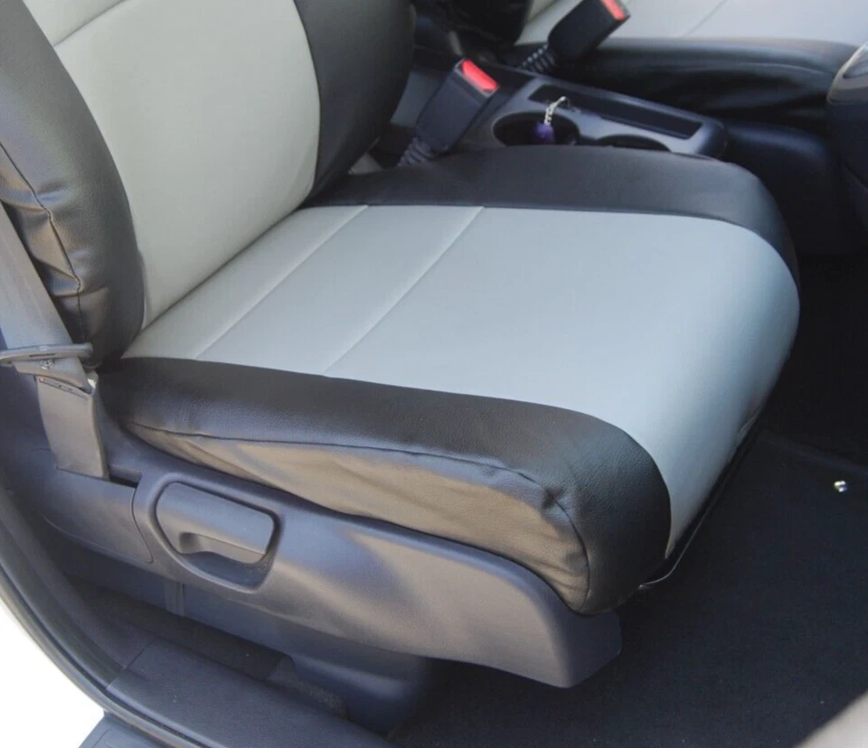 PARA SUZUKI XL-7 2007-10 IGGEE S. CUERO AJUSTE PERSONALIZADO 2 FUNDAS ASIENTO DELANTERO 13 COLORES Foto 4 de 4