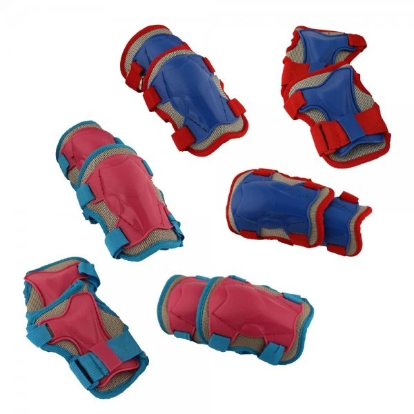 L.A. SPORTS Protektoren-Set für Kinder, Schützer für Knie, Ellbogen und Hände