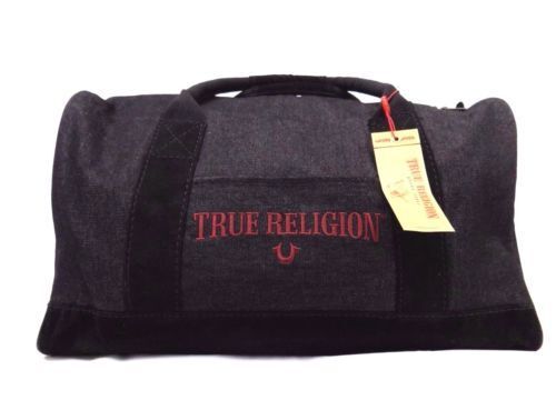 NWT $179.00 True Religion Washed Black TR Duffle Bag...ON SALE TODAY!!! - Picture 3 of 3
