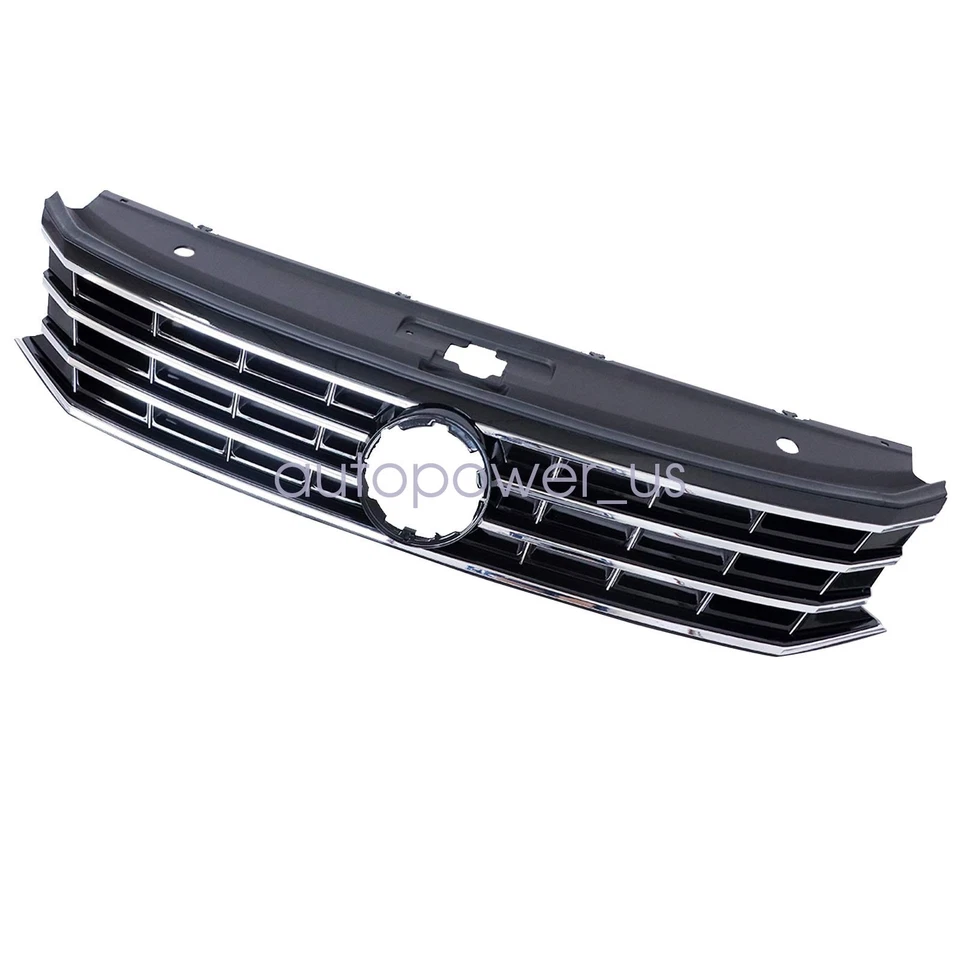 Rejilla cromada para parachoques delantero 16-19 Volkswagen Passat parrilla superior 561853651HOQE Foto 3 de 4