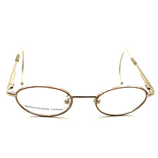 Sandy Amber Gold Eyeglasses Sunglasses Frames 37-17-125 Authentic