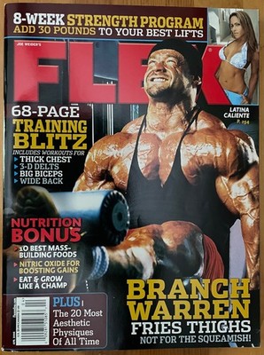 Flex Magazine April 2006 Branch Warren Cover Günter Schlierkamp Ronnie Coleman 