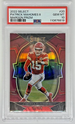 2022 Select Patrick MAHOMES II Maroon Prizm #/149 - PSA 10