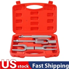 5Pcs Tie Rod Ball Joint Pitman Arm Tool Kit Joint Remover Separator Pickle Fork