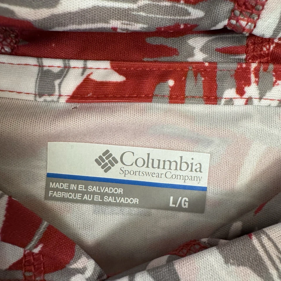 Ohio State Buckeyes Hoodie Mens Large Red Lightweight Pullover Columbia - Image 2 of 4