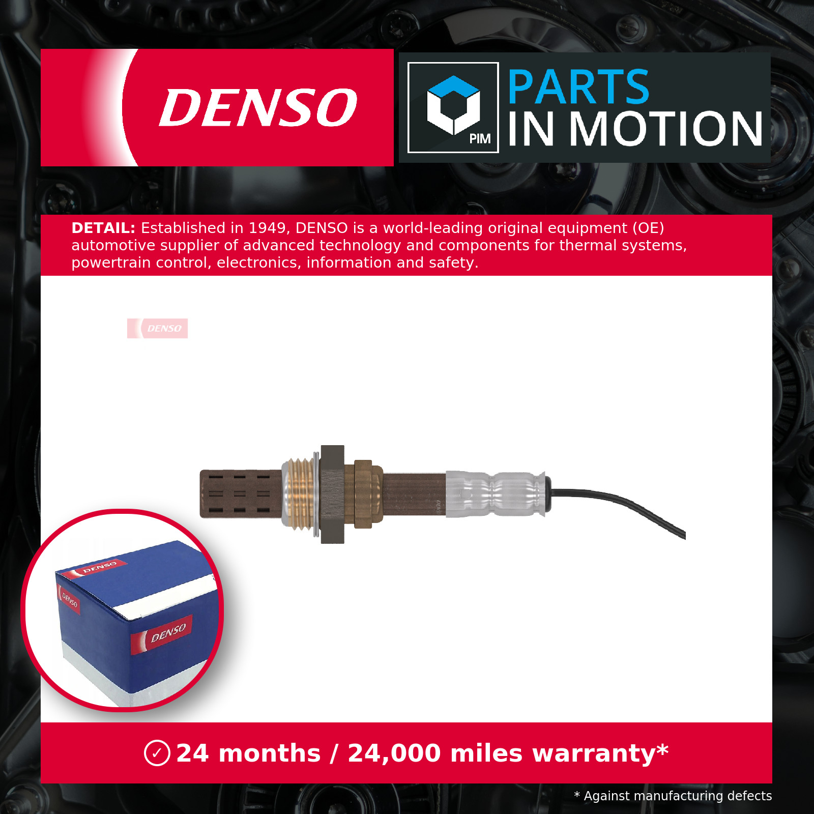 Lambda Sensor fits DAIHATSU CHARADE 1.0 1.3 1.5 1.6 87 to 00 Oxygen Denso New - Image 12