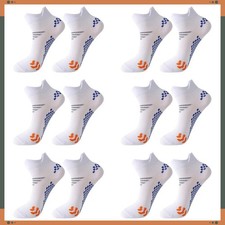 1/3/6/12 Pairs For Men Women Ankle Low Cut Cotton Athletic Sports Running Socks