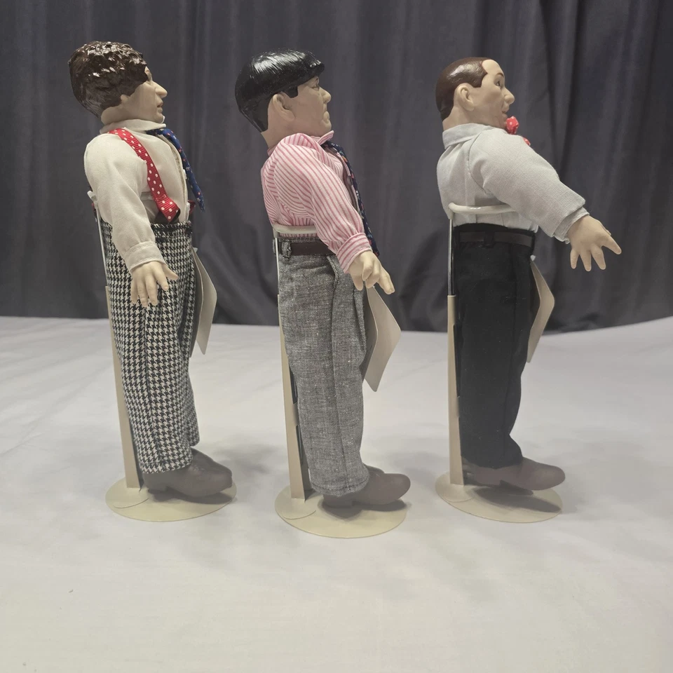 Juego de figuras de muñecas Three Stooges de Norman Maurer Productions MGM 1991 Foto 4 de 4