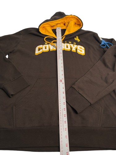 Wyoming Cowboys Hoodie Gr. L Champion braun Baumwollmischung - Bild 3 von 7