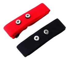 2 Pack Heart Rate Monitor Replacement Strap, Adjustable Chest Strap Compatibl...