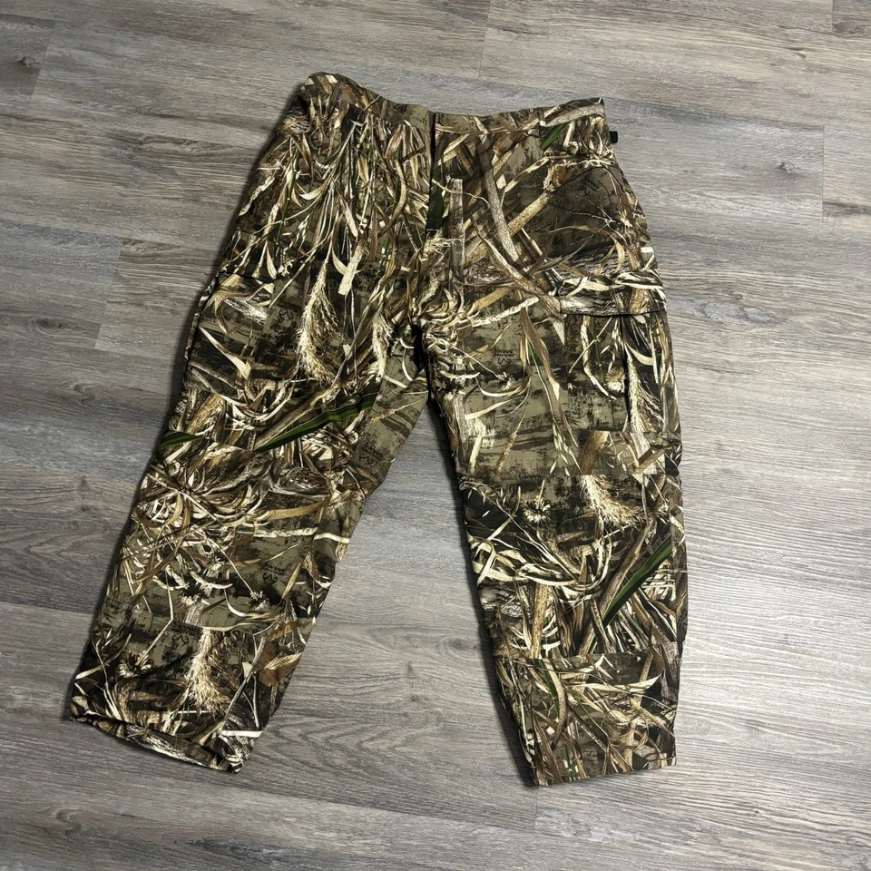 Pantalones Drake Aves Acuáticas XL 40-42 Roble Musgo Sombra Hierba Hojas Camuflaje Caza Foto 3 de 4