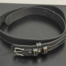 Heritage Leathers USA Genuine Leather Western Ranger Belt, Black Size 48