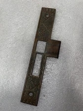 Antique Sargent Ekado Striker Plate  Pat. 1885 cast  bronze ornate Original