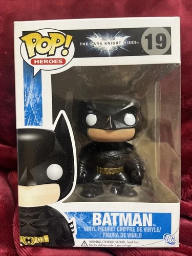 Funko POP Dark Knight Rises Batman Vinyl Figure 19 Vaulted Original Blue Box New