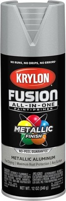 Krylon Fusion All-In-One Adhesive Spray Paint 12 Ounce (Pack of 1), Aluminum 