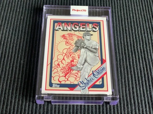 2021 TOPPS PROJECT 70 #493 SHOHEI OHTANI / MISTER CARTOON *ENCASED ART*  DODGERS