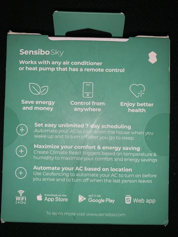 Aire Acondicionado Sensibo Sky con Wi-Fi, Compatible con Alexa y Google Home Foto 2 de 4