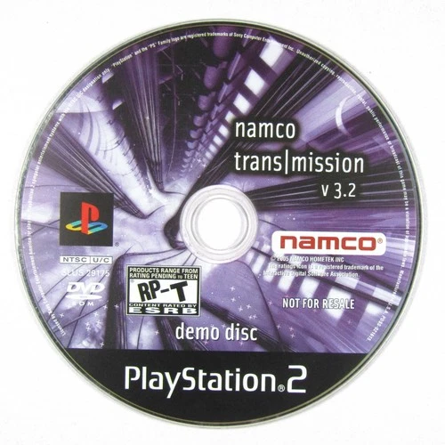Namco Transmission V3.2 Playstation 2 Authentic Tested Disc Only