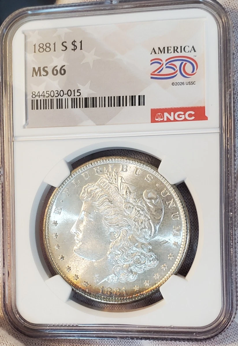 NGC Grade MS 66 1881 Year Morgan US Dollars (1878-1921) for sale