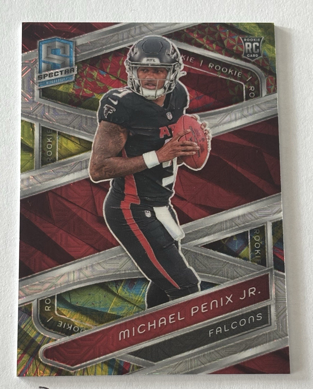 2024 Panini Spectra Michael Penix Jr. Meta Prizm 25/25 RC Falcons Rookie #119