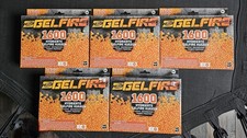 5 Stück: Hasbro Nerf Pro Gelfire Kugeln, Blaster, Nachfüllpack (1600 Stück) Set