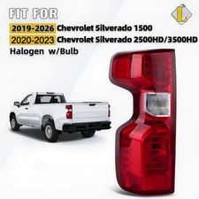 For 2019-2026 Chevy Silverado 1500 2500hd 3500hd Halogen Taillight Driver Wbulb