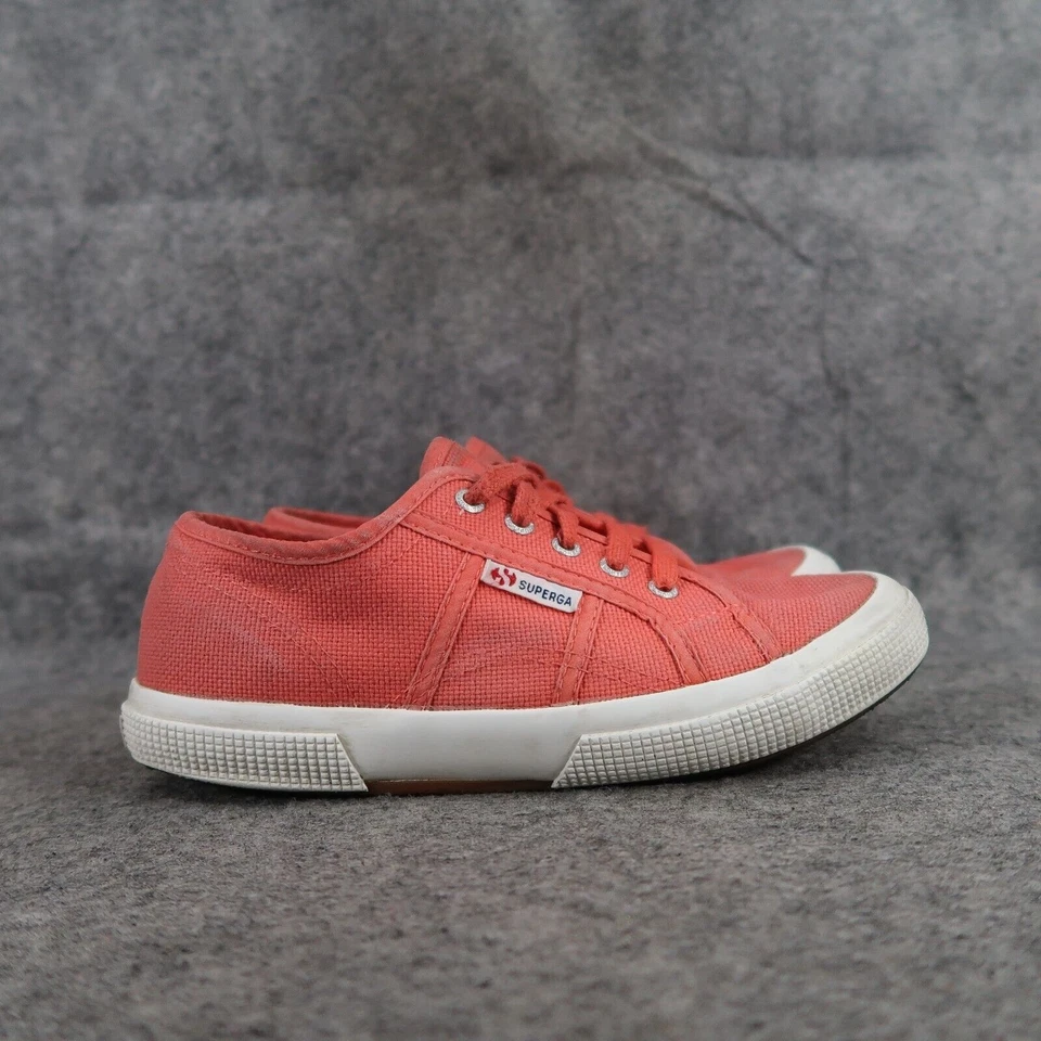 Superga Zapatos Niños 1 Tenis Lona Clásicos Informales Con Cordones Rosa Entrenador Activo Foto 2 de 4