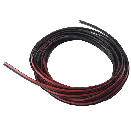 5M T-Type Rubber Sealing Strip Black For Car For Edge Trim Bumper Lip Side Skirt - Foto 9 di 24