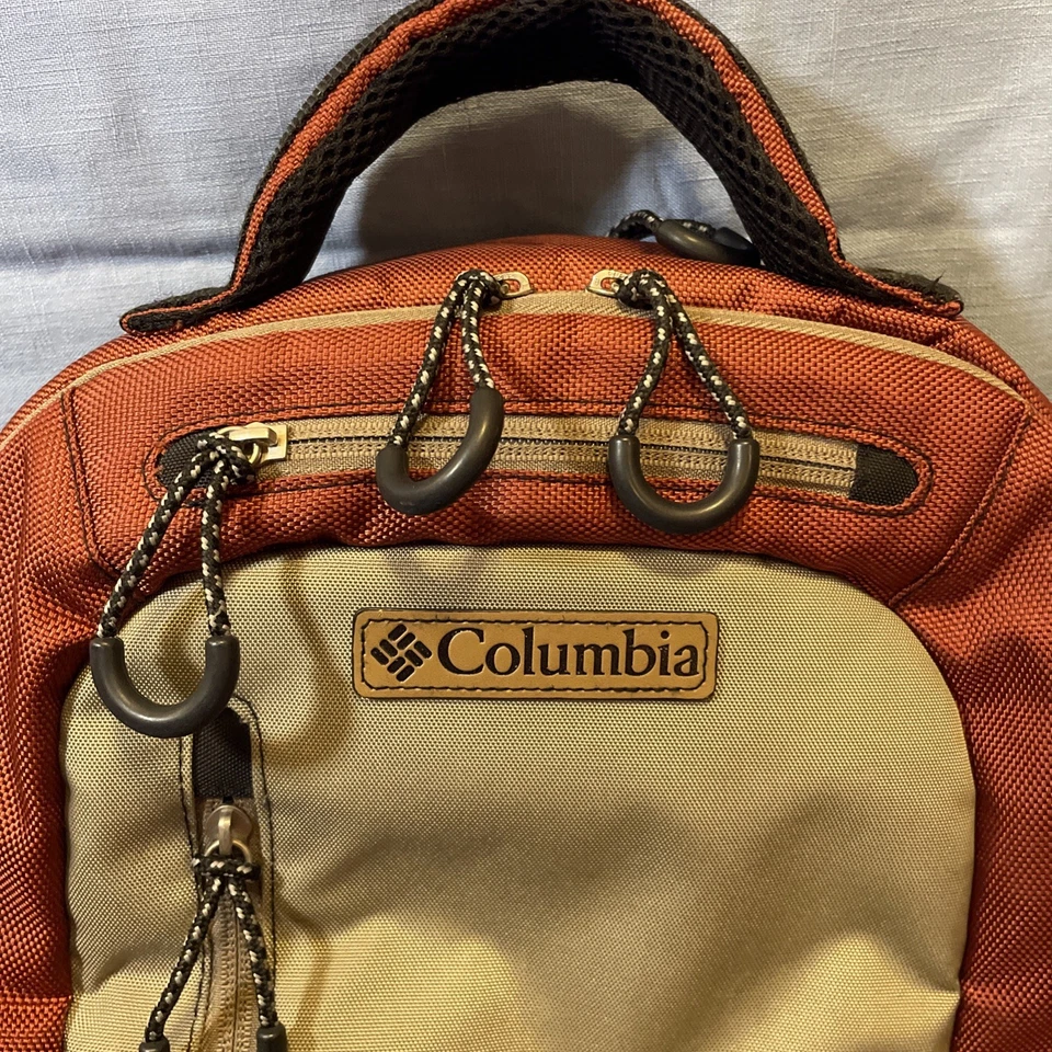 Columbia Diaper Backpack Tan Burnt Orange Travel Baby Gear Insulated Carson Pass - Image 3 of 4