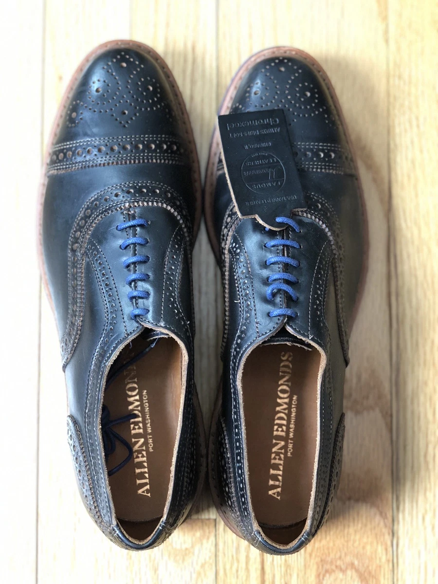 Allen Edmonds Blue Dress Shoes for Men with Upper Leather for sale