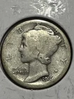 1916-s Mercury Dime, Better Date, 1st Year of Issue, 99c Shipping