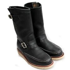 CHIPPEWA Boots 97878 11inch Moc Engineer Boots Vibram Sole Black Size 7.5E